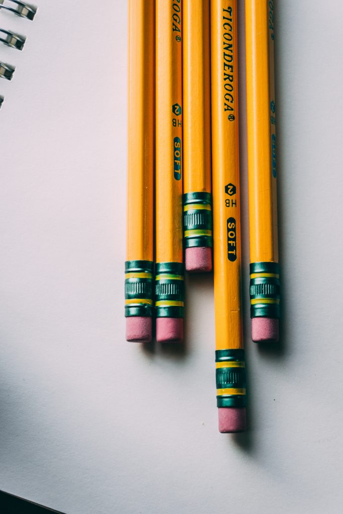 Five Ticonderoga Pencils